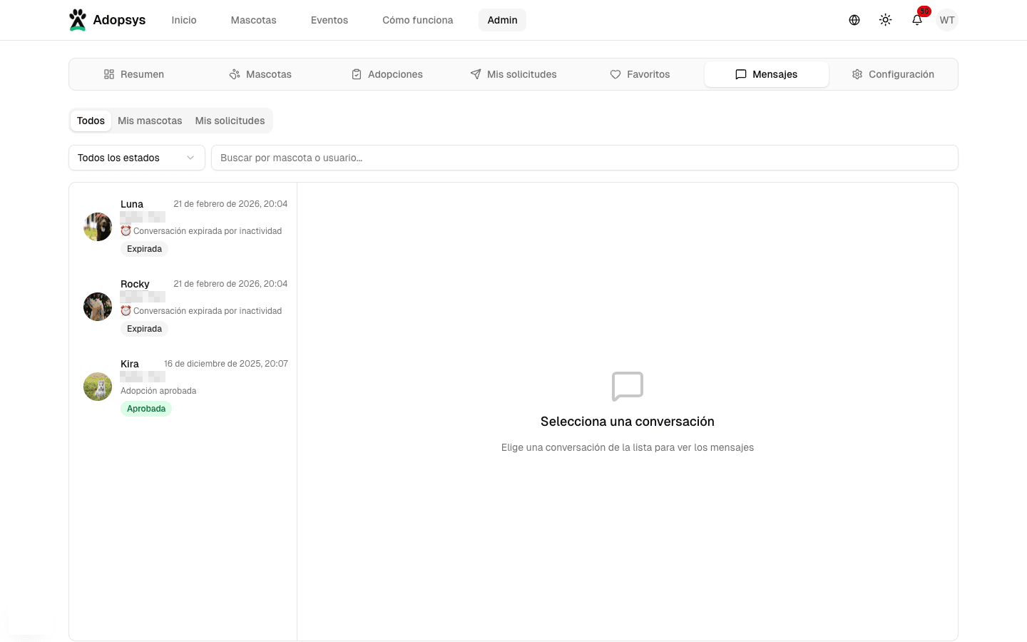 Chat en tiempo real con el dueño